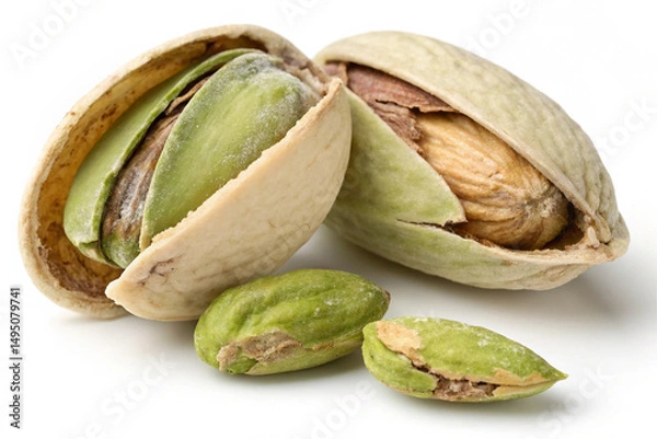 Obraz pistachio nuts isolated on white