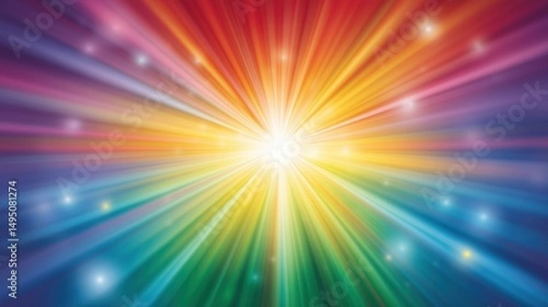 Obraz Gradient background featuring the full spectrum of rainbow flag colors - red, orange, yellow, green, blue, and purple - symbolizing LGBTQ+ pride and diversity.