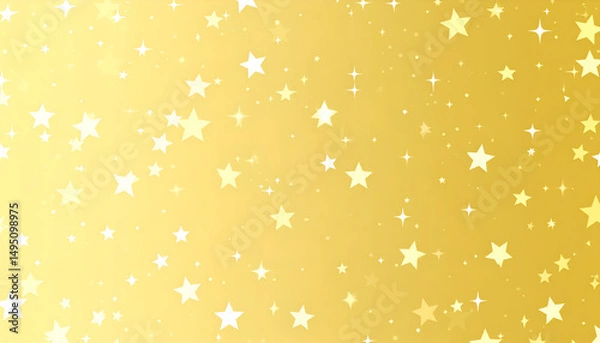 Obraz Golden sparkling stars background