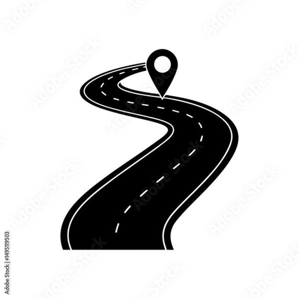 Fototapeta roadmap  vector illustration