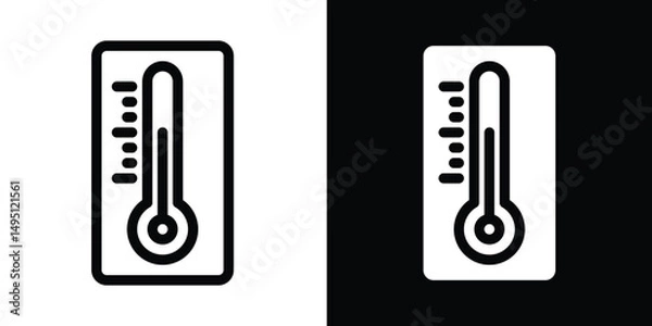 Obraz Thermometer Icon: Temperature Measurement Symbol