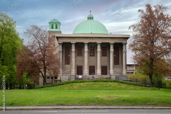 Obraz View of Hussite Church (Husuv sbor) in Olomouc, Czechia