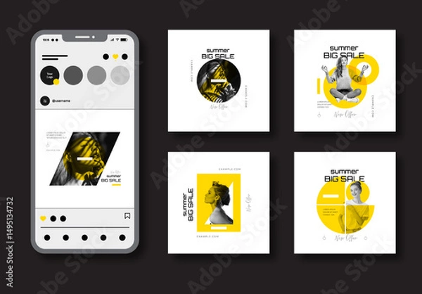 Obraz Modern Social Media Post Template