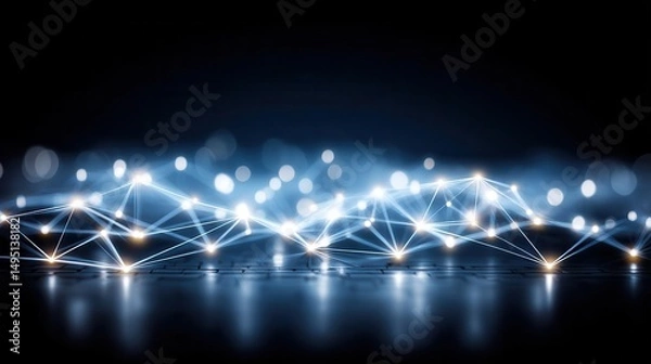 Obraz Abstract network connectivity technology