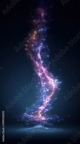 Obraz Abstract glowing swirl design