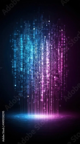 Obraz Abstract digital code design