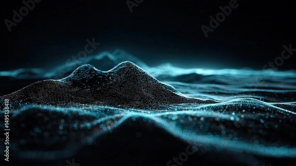 Obraz Abstract digital landscape