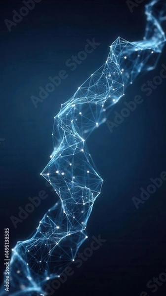 Obraz Abstract digital network illustration