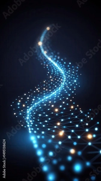 Obraz Abstract digital network design
