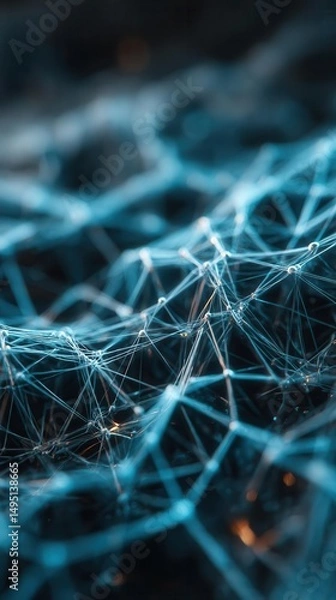 Obraz Abstract digital network pattern