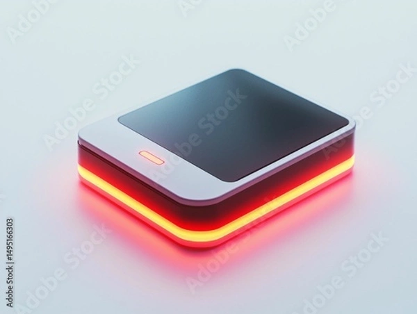 Obraz Glowing Smartphone Mockup