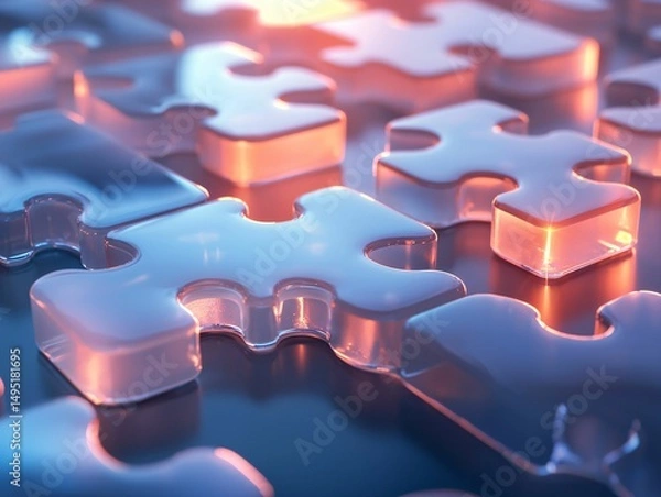 Obraz Glass Puzzle Solution