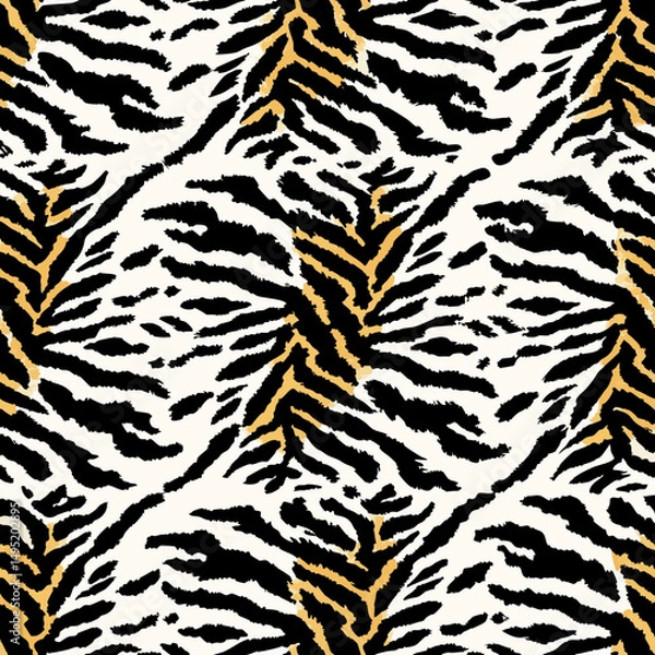 Fototapeta tiger fur texture vector design illustration 