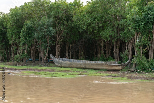 Obraz tropical beach with palm trees