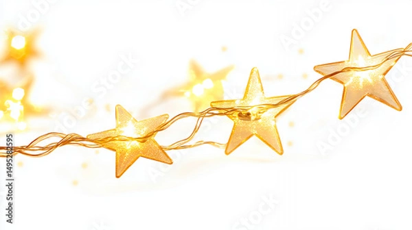 Obraz golden christmas star