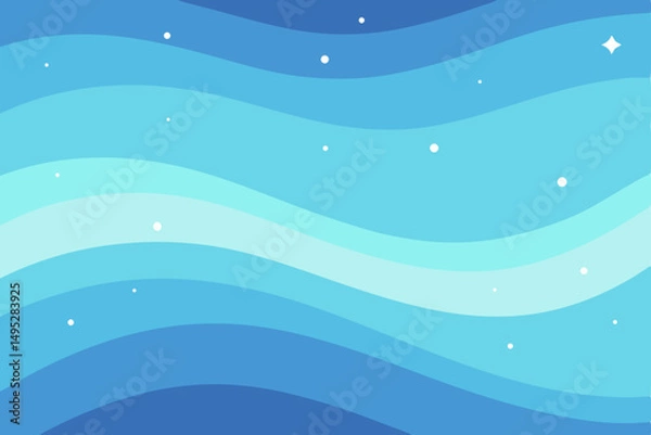 Obraz abstract blue background with waves