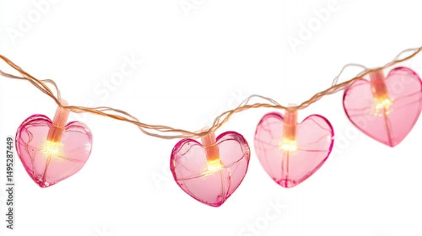 Obraz pink heart shaped sunglasses