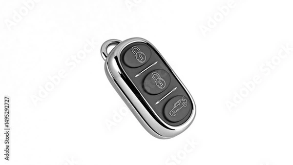 Fototapeta Car key 3d render illustration