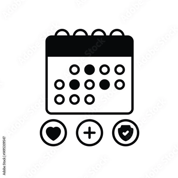 Fototapeta Medial Appoitment Icon vector