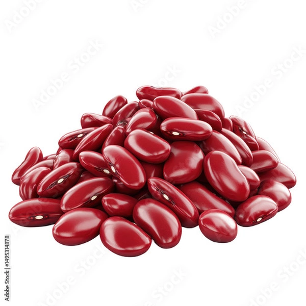 Obraz Isolated Heap of Kidney Beans