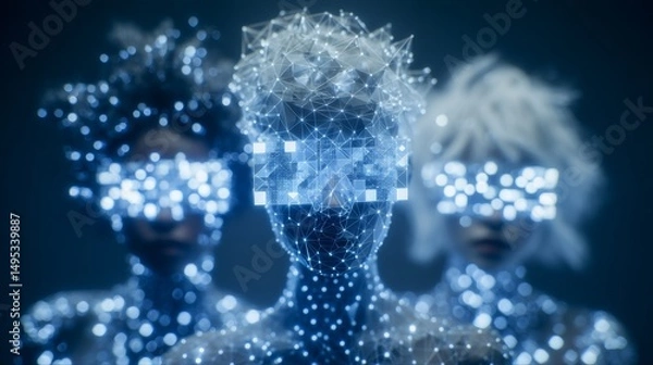 Fototapeta Researchers from African American and Asian backgrounds are tackling ethical issues surrounding AI in deepfakes, with a focus on misinformation and identity protection