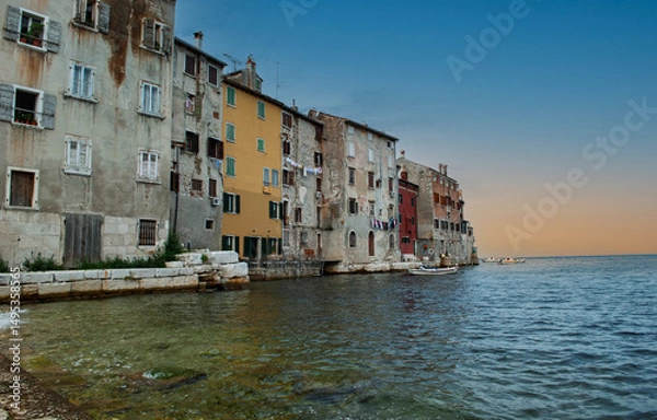 Obraz the beautiful landscapes of Rovinj in front of the Adriatic Sea on the coast of Istria in Croatia
