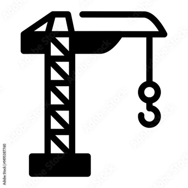 Fototapeta crane icon