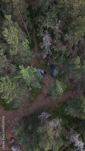 Obraz Aerial sky drone photos over Stockholm's Archipelago and islands, Sweden