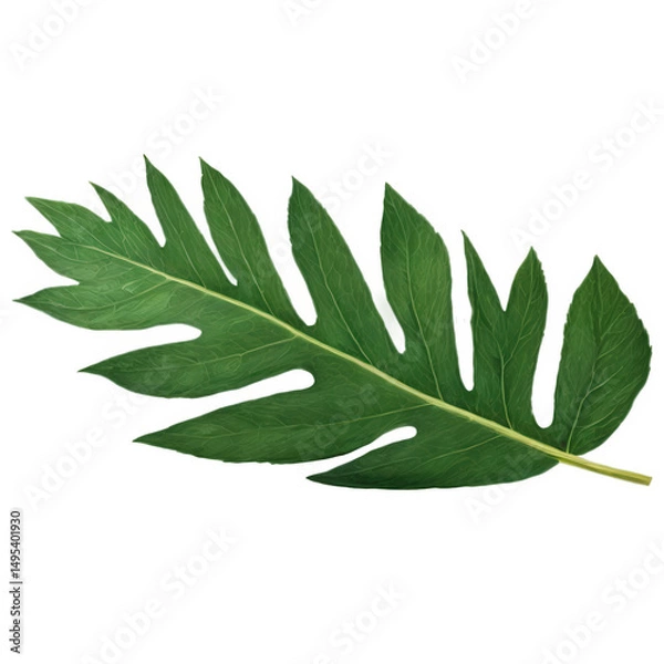 Obraz leaves isolate on white background. Selective focus. Nature.