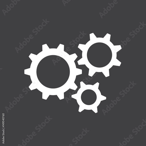 Obraz Gear icon.The development and management of business processes.