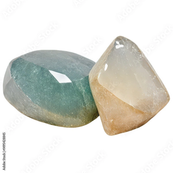 Obraz Precious stones isolate on white background. Selective focus. nature.