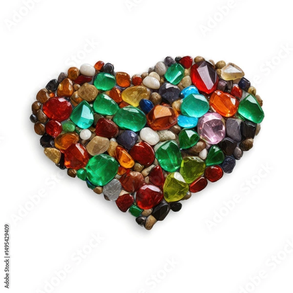 Obraz Precious stones isolate on white background. Selective focus. nature.