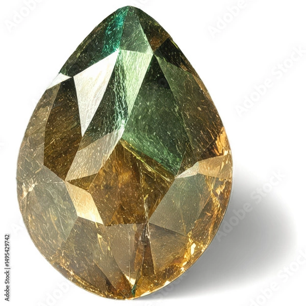 Obraz Precious stones isolate on white background. Selective focus. nature.