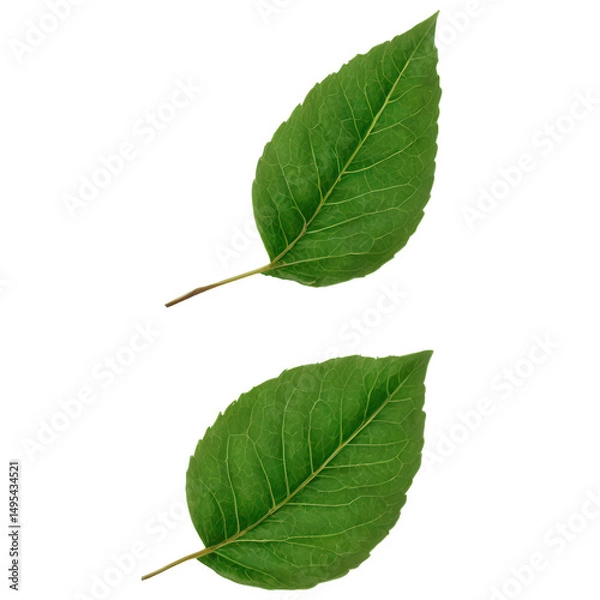 Obraz leaves isolate on white background. Selective focus. Nature.