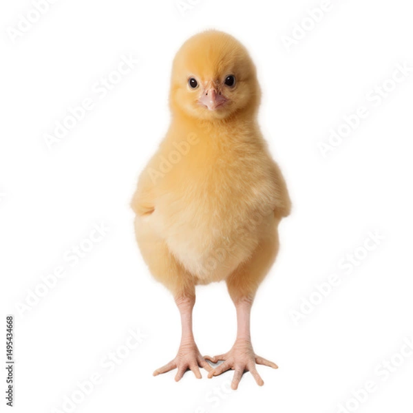 Obraz Chicken isolate on white background. Selective focus. nature.