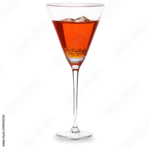 Obraz Aperol isolate cocktail on white background. Selective focus.