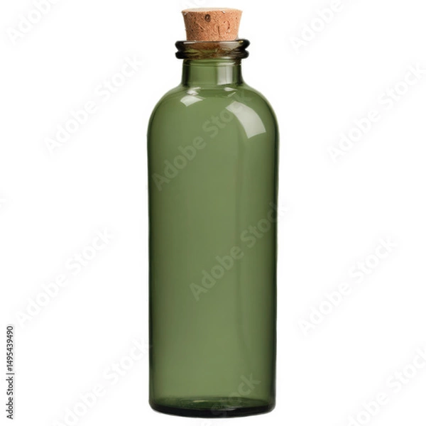 Obraz Bottle for essential oil isolate on white background. Selective focus. nature.