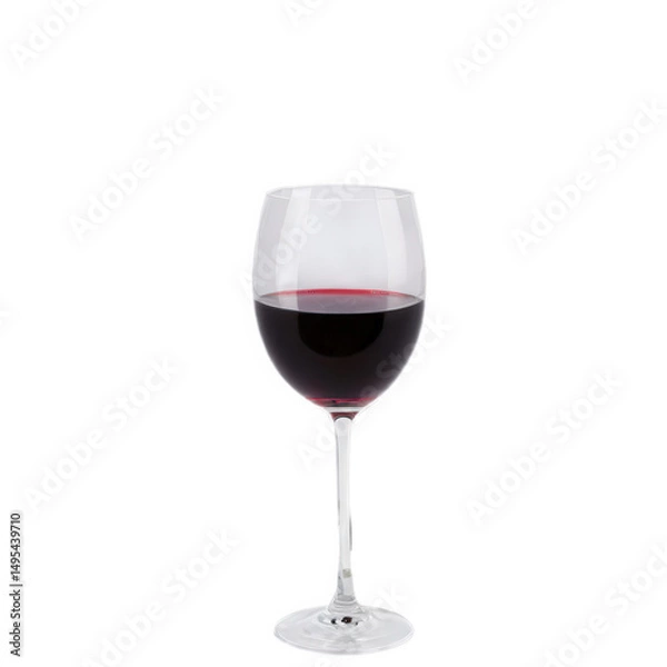 Obraz Glass of wine isolate on white background. Selective focus. nature.