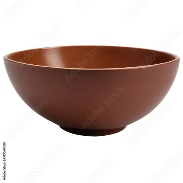 Obraz Wooden bowl isolate on white background. Selective focus. nature.