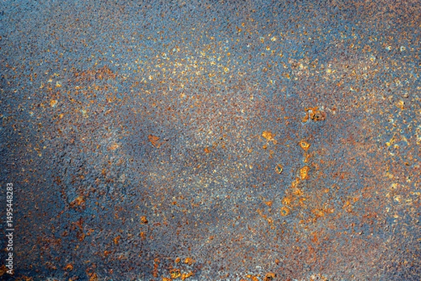 Obraz Rusted corroded metal texture background, high-res image of oxidized steel