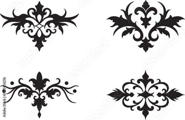 Fototapeta floral design elements