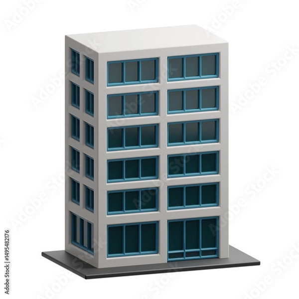 Obraz Corporate building 3d illustration