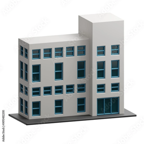 Obraz Hospital building 3d illustration