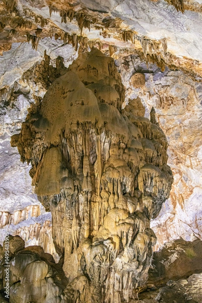 Fototapeta a mineral formation inside a cave