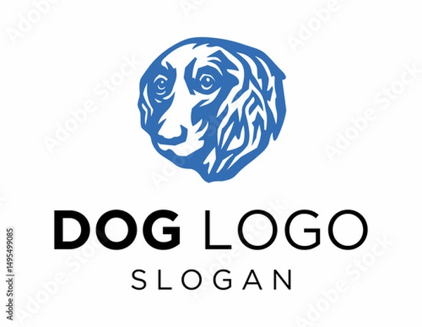 Fototapeta Logo about Dog on a white background. created using the CorelDraw application.