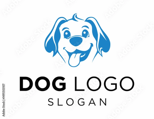Fototapeta Logo about Dog on a white background. created using the CorelDraw application.
