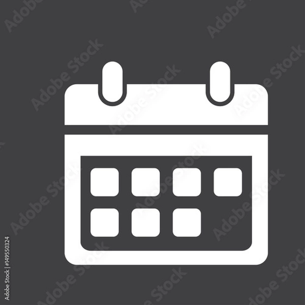 Fototapeta Vector calendar icon. Important dates sign.