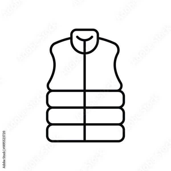 Fototapeta Down Jacket Vector icon