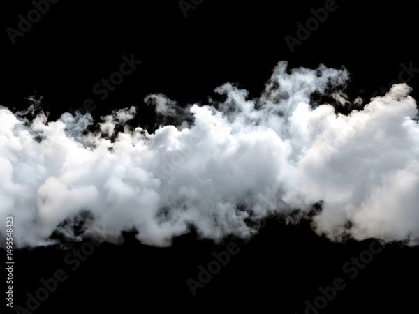 Obraz smoke on black background