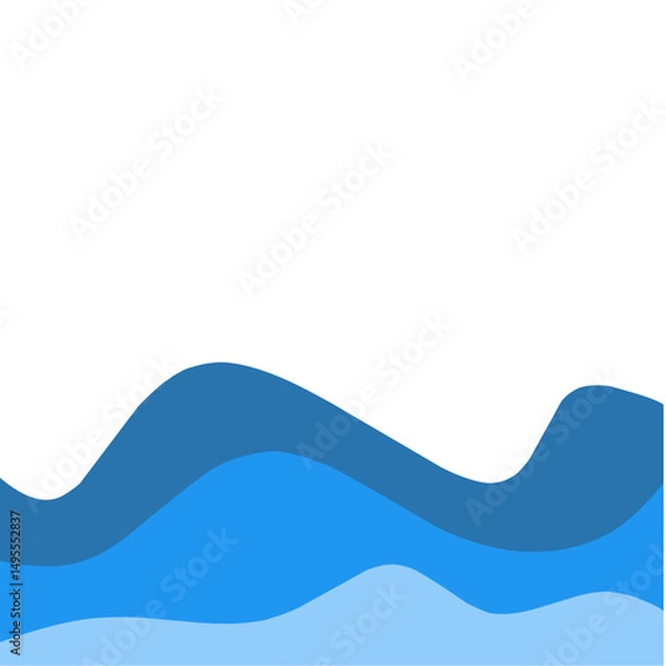 Obraz Waves decorative border 